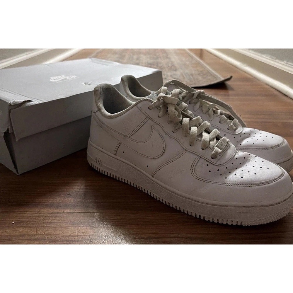 Nike Air Force 1 Low Triple White '07 , Men's US Size 11 Women's 12.5